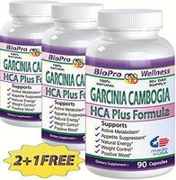 3 Best Fat Burner, Appetite Control Metabolism Boost Weight Loss Management Formula, Pure Garcinia Cambogia Extract HCA, 3000mg That Work FAST for men women STRONG EXTREME Flat Belly Natural Diet Pill