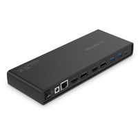 LENTION 5K USB C & USB A Docking Station with HDMI & DisplayPort Dual 4K Displays, Gigabit Ethernet, Audio Adapter, 6 USB 3.0 Compatible MacBook Pro 13/15/16, Mac Air, Surface Laptop, More