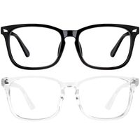 Blue Light Blocking Glasses Women Anti Eye Strain Minimize Headache Computer Reading Gaming Eyeglasses Frame 2 Pack