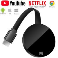 1080P HDMI Wireless Display Adapter WiFi Display Dongle Miracast 2.4G WiFi Wireless Display Dongle 1080P Receiver Sharing HD Video from Projectors Cell Phones Tablet PC TV Cast Mirascreen