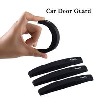 Car Side Door Guard Edge Defender Protector Trim Guard Sticker Fit for Most Car (Black,4 pcs set)