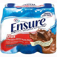 Ensure Plus Complete Balanced Nutrition Drink, Creamy Milk Chocolate Shake, 8 oz Bottles, 24 pk