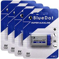 BlueDot Trading Heavy Duty 9 Volt Batteries, 4 Count