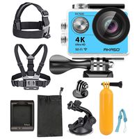 AKASO Ultra HD Waterproof Sports Action Camera (EK7000) with Sports Camera Starter Kit