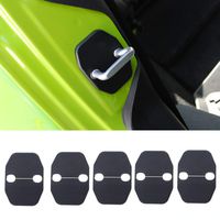 Voodonala Door Lock Covers Protection Trim for 2007-2019 Jeep Wrangler JK JKU Grand Cherokee Chrysler 5PCS