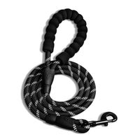 WePet 5 FT Strong Dog Leash with Comfortable Foam Handle and Highly Reflective Threads with Metal Clasp and Rubber Enhanced Joint Dog Leashes for Medium and Large Dogs