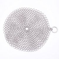 Lemoning Pot Brush Stainless Steel 316 Cast Iron Cleaner Brush Scrubber for Cast Iron Pan Cast B