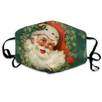 Spectacular Retro Santa Claus Dust Mask,Washable and Reusable Cleaning Gardening Outdoor Activities Warm Windproof Mask