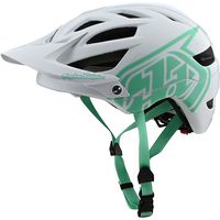 Troy Lee Designs Adult | Trail | All Mountain | Mountain Bike A1 Drone Helmet (XS, White/Aqua)