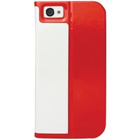 Macally SLIMCOVER Folio Case with Stand for iPhone 5 - Red/White
