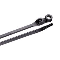 Gardner Bender 45-308MTUVB Mounting Cable Tie, 8 Inch., 50 lb. Tensile Strength, Wire / Cord Management Industrial and Household Use, Nylon Zip Tie, 15 Pk., UV Resistant Black