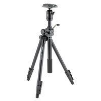 Velbon tripod lever type VS-443Q 4-stage medium-sized free-angle camera platform-free tripod quick shoe with aluminum 310 064