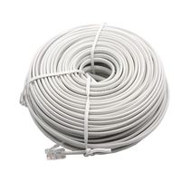 BTMB 100 Feet Telephone Landline Extension Cord Cable Line Wire RJ-11 6P2C for Modem Fax Machine