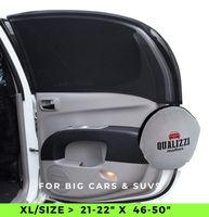 XL/Car Windows Sun Shades for SUVs Windows up to 21-22in x 46-50in - Mesh Shade Socks for Baby. Car Window Screens for Camping. Covers Fully 2-Pack