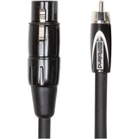 Roland 10ft Interconnect Cable, XLR(Female)-RCA, Black series (RCC-10-RCXF)