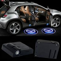 Kess LED Car Door Logo Light for Mazda Ghost Shadow Courtesy Laser Projector Welcome Lamp,2Pcs Wireless Universal Door Logo Ghost Projector