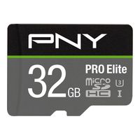 PNY U3 PRO Elite microSDHC Card - 32GB - (P-SDU32GU395PRO-GE)
