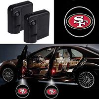For Fit San Francisco 49ers Car Door Led Welcome Laser Projector Car Door Courtesy Light Suitable Fit for all brands of cars (Fit San Francisco 49ers)
