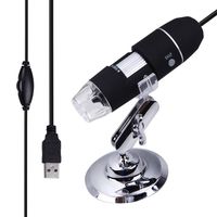 USB Digital Microscope,Vanpower Portable 1000x Magnification 8-LED Mini Microscope Endoscope Camera Magnifier with Stand,Compatible with Windows
