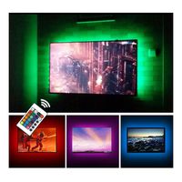USB TV Backlight LED Strip Lights Kit for 24 to 60 inches Smart TV Sony LG Monitor, HDTV Wall Mount Stand Work Space Gaming Room Decor, LED Bias Ambient Mood Lighting