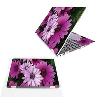 MightySkins Skin Compatible with HP Spectre x360 15.6" (2018) - Purple Flowers | Protective, Durable, and Unique Vinyl Decal wrap Cover | Easy to Apply, Remove, and Change Styles | Made in The USA