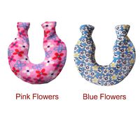 RICH U Shaped Hot Water Bottle,Neck Heat Preservation Hot Water Bag, Coral Fleece Cover Hand Warmer,1400ml