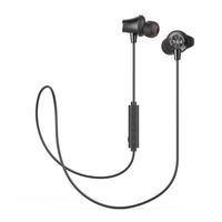 Tribit XFree One IPX7 Waterproof Bluetooth Headphones, HiFi Stereo, 10 Hrs Playtime, Magnetic Earbuds with Mic for Running Jogging Gym Exercise, in-Ear Sport Wireless Earbuds Carrying Case, Black