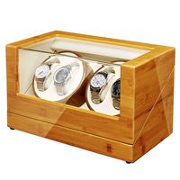JQUEEN Watch Winder with Quiet Motors (Y-Bamboo)
