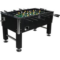 Sunnydaze Foosball Table - 55-Inch Recreational Game - Chrome Plated Steel Rods - 2 Durable Drink Holders - 4 Sturdy Leg Levelers for Competitive Football Gaming - Sports Arcade Soccer for Game Room