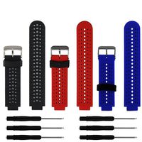 ZSZCXD Soft Silicone Replacement Watch Band for Garmin Forerunner 235/220 / 230/620 / 630/735 Smart Watch (3Pcs,001)