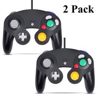 Gamecube Controller - VOYEE Black Wired Gaming Gamepad for Nintendo Game Cube & Wii Console (2 Pack)