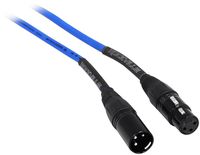Rockville BL Blue 100' Female to Male REAN XLR Mic/Speaker Cable, (RCXFM100P-BL)