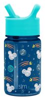 Simple Modern Disney 12oz Summit Kids Tritan Water Bottle with Straw Lid for Toddler - Dishwasher Safe Travel Tumbler - Disney: Mickey Space