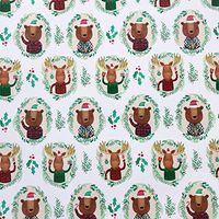 Jillson & Roberts Gift Wrap, Funky Flannels (8 Rolls 5ft x 30in)