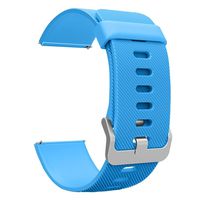 for Fitbit Blaze Accessories Classic Band, Soft Silicone Replacement Sport Strap Band with Quick Release Pins for Fitbit Blaze [Frame Not Included] Blue