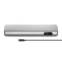 Belkin Thunderbolt 3 Dock w/ 2.6ft Thunderbolt 3 Cable (Thunderbolt Dock for MacBook Pro models  from 2016 or later, includes the 2018 version), Dual 4K @60Hz, 40Gbps Data Transfer Speeds)