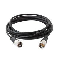 RG58 Coax Cable, CB Whip Antenna, 10FT(3m) RFAdapter PL 259 UHF Male to Male Cable, 50 Ohm Low Loss for HAM Radio Antenna and SWR Meter
