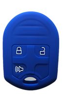 Rpkey Silicone Keyless Entry Remote Control Key Fob Cover Case protector For Ford E-150 E-250 E-350 Super Duty F-150 F-250 F-350 Explorer Edge Flex Fusion CWTWB1U793 164-R8070 CWTWB1U793