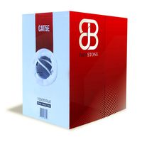 Dripstone 1000ft CAT5e 4/UTP Ethernet LAN Cable 24AWG Network Wire (White)