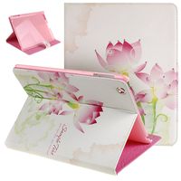 Case for iPad Air,Case for iPad 5,Case for iPad Air,Butterfly Fairy and Flower Inlaid Shiny Glitter Diamond Pu Leather Flip Protective Case Cover for Ipad Air iPad 5,Pink Lotus