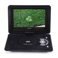 ASHATA 13.9inch HD TV Portable DVD Player with Eye-Protected Swivel Screen 800480 Resolution 16:9 LCD Screen,Support TV/Game/FM Radio Function.(Black)