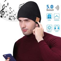 Bluetooth Beanie,Women Mens Gifts,Bluetooth Hat,Women Men Beanie Hats with Bluetooth 5.0 Headphones for Outdoor Sports,Skiing,Running,Skating,Electronic Christmas Birthday Gifts for Men Women Teenager