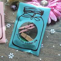 UTENEW Self Adhesive Cellophane Bags 100Pcs Resealable Treats Bags, Plastic Cello Bags for Bakery Candy Candle Soap Cookie Gift Wrapping, Blue