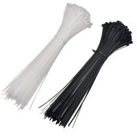 400 Piece 12 Inch Zip Ties Black and White Assorted Heavy Duty 50 lb Test Nylon Cable Ties
