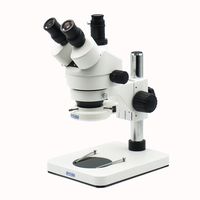 OPTO-EDU A23.1502-B1 Professional Binocular Stereo Zoom Microscope, Metal, Glass, Plastic