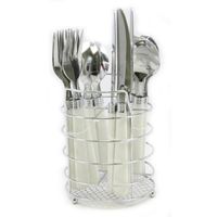 Gibson Sensations II 16 pc Plastic Handle Flatware- White consumer electronics Electronics
