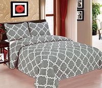 3-PC Quilted Bedspread Bed cover Coverlet Gray Colors Full sizes