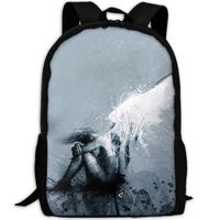 Webb Backpack Laptop Travel Hiking School Shoulder Bag Sad Angel Daypacks