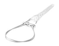 Woodhead 36587 Support Grip, Bus-Drop, Single Eye, Locking Bale, Universal Eye, Galvanized Steel, 1100lb Approximate Break Strength, 6.50" Mesh Length, 15.00" Bale Length, .53-.73" Cable Diameter