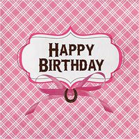 Heart My Horse Birthday Napkins, 48 ct